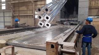 Hot Dip Galvanizing Dipping Process in action [upl. by Katusha]