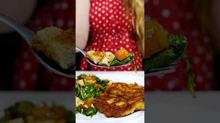 ❤️ Pumpkin Spinach Salad with Feta ASMR shorts [upl. by Stewardson522]