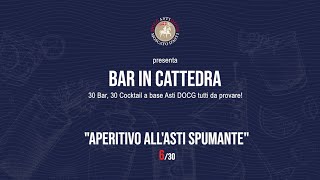 06 Bar Tre bicchieri  Cocktail quotAperitivo allasti spumantequot [upl. by Gnas]