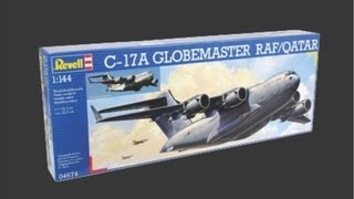 Revell 1144 C17A Globemaster Scale Model Review [upl. by Eelibuj971]