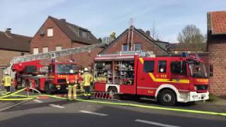 Feuerwehreinsatz in Geilenkirchen Prummern  Brand im Dachstuhl [upl. by Tri]