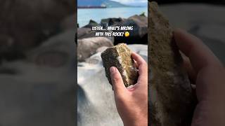 These rocks in Ilhabela Brazil sound like a bell when you hit it with another rock [upl. by Cheri]