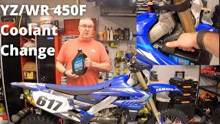 How to change the coolant on a 2020 YZ450F or WR450F Easier than you think [upl. by Kirkwood912]