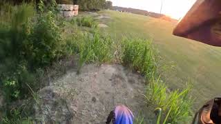 Yamaha YZ250X amp YZ250FX Pt 4 Wide Open around the soccer fields 81724 Eastern NC [upl. by Selby98]