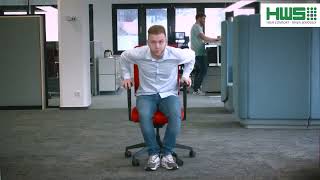 Drumback Task Chair Instruction Video Healthy Workstations [upl. by Atnahs695]