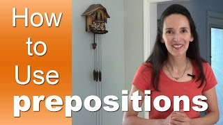 Learn How to Use English Prepositions with JenniferESL  Lesson 1  Introduction [upl. by Modnarb]