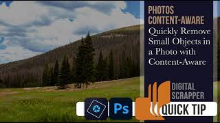 How to Quickly Remove Small Objects in a Photo with ContentAware [upl. by Nireves]