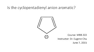 Cyclopentadienyl anion [upl. by Jamin]