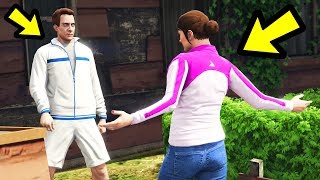 GTA 5  What Happens if Amanda Visits the Tennis Coach [upl. by Aicelaf246]