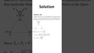 Physics Coulombs Law Problem 78 with explanation physics mcqs neet2025 electrostatics [upl. by Vitoria]