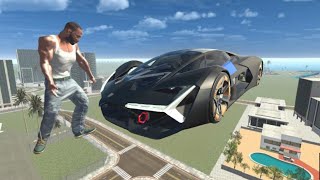 Franklin Found Gaint Lamborghini Terzo Car  INDIAN BIKE DRIVING 3D [upl. by Ardnuhsed679]