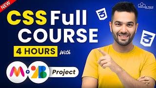 CSS Full COURSE for Beginners in 4 HOURS  Learn CSS in 2024 with Practical🔥 [upl. by Chevy]