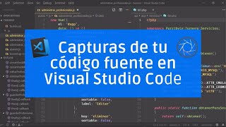 Screenshots de nuestros códigos en Visual Studio Code [upl. by Baese]