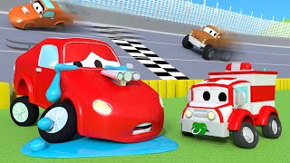 Amber lAmbulanza  Jerry lauto da corsa  Car City 🚗 Cartone animato per i bambini [upl. by Braeunig]