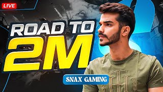 FULL RUSH GAMEPLAY WITH SNAX ARMY BGMI LIVE  ROAD TO 2M insta loco [upl. by Ssitnerp142]