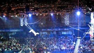 Trapeze acrobats fail on quadruple back flip [upl. by Arihk]