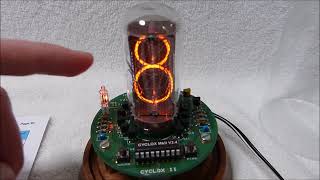 Mr Nixie Cyclox Mark 2 IN18 nixie tube clock [upl. by Bautram]