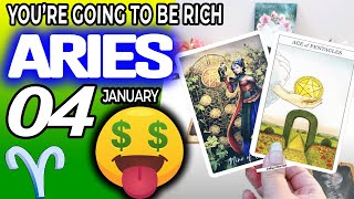 Aries ♈️ 🤑YOU’RE GOING TO BE RICH 🤑💵 horoscope for today JANUARY 4 2024 ♈️ aries tarot JANUARY 4 [upl. by Cad376]