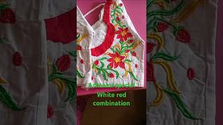 White red combinationfashion blouse [upl. by Silenay550]