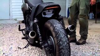 Custom 1988 Yamaha VMax Bare Bone Rides Stealth  BlackOps Build Firedup and Running [upl. by Ecirtnahc400]