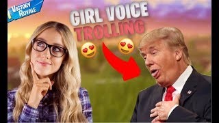 GIRL VOICE TROLLING THIRSTY DONALD TRUMP 🤤 [upl. by Llezo]