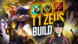 SO I TRIED THE T1 ZEUS VAYNE TOP BUILD [upl. by Pallua276]