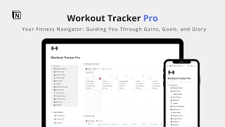 Workout Tracker Pro Notion Template Walkthrough [upl. by Nelluc366]