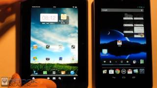 Kindle Fire HD vs Google Nexus 7 Comparison Review [upl. by Neelrahs]