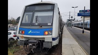 RER🟪Ligne E🟪 Haussmann  SaintLazare ➡ Tournan en MI2N Eole [upl. by Sheply]