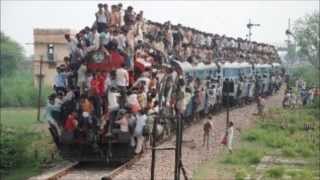 Crowded trains in India [upl. by Suiramed]