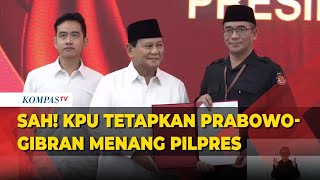 Sah KPU Tetapkan Prabowo Gibran jadi Pemenang Pilpres 2024 [upl. by Eihpos]