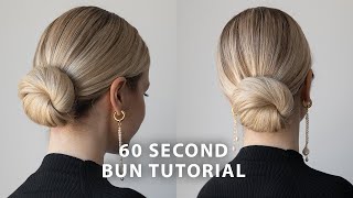 60 Second Updo Tutorial ❤️ [upl. by Olivette633]