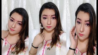 Rakhi Special Easy amp Quick Pink Glam Makeup Tutorial ✨✨Bhawnaglitz [upl. by Koran]