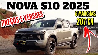 NOVA S10 2025 PRÉVENDA PREÇOS E VERSÕES  S10 2025 Z71  S10 2025 LTZ  S10 2025 HIGH COUNTRY [upl. by Pentha959]