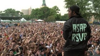 AAP Rocky  quotBassquot  Pitchfork Music Festival 2012  PitchforkTV [upl. by Drazze]