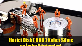 Harddisk  harici disk imha Yöntemleri  Kalıcı silme [upl. by Zantos]