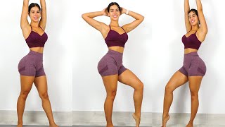 Slim Stomach Round Butt and Sexy Legs Home Workout No Equipment Needed [upl. by Ecidnarb]