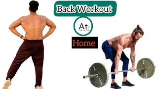 Back Workout At Home  Desi gym workout [upl. by Callida41]