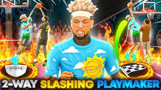 THIS New 2WAY SLASHING PLAYMAKER IS THE New META BEST ISO BUILD IN NBA 2K24 [upl. by Oterol417]