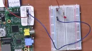 Connecting an LED To Raspberry Pi [upl. by Yrok]