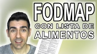 DIETA FODMAP CON LISTA DE ALIMENTOS  Para recuperarse de Colon Irritable SII y Helicobacter Pylori [upl. by Annil]