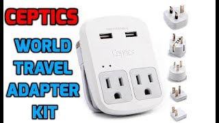 Ceptics World Travel Adapter Unboxing and overview  2018 [upl. by Terrene]