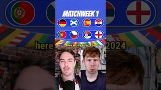 Euro 2024 Matchweek 1 Predictions ft Jsm44 [upl. by Ahsiemal997]