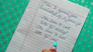 How to improve handwriting as a grown up ◘ How to write with style ◘ How to write slant [upl. by Jakie]