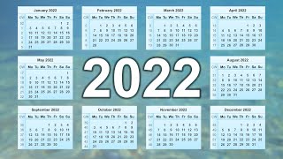 Calendar 2022 [upl. by Eltsirc]