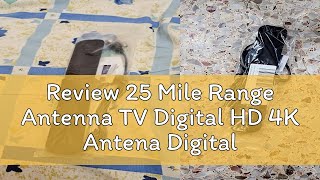 Review 25 Mile Range Antenna TV Digital HD 4K Antena Digital Indoor HDTV Support 1080p [upl. by Amapuna15]