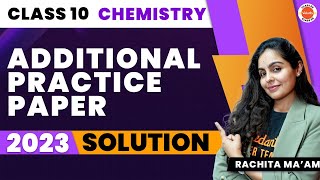 CBSE Class 10 Chemistry Additional Practice Paper Solution 2023  10th Science Sample Paper Answers [upl. by Leynwad]