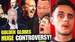 Ricky Gervais OWNS Snowflakes Winning Golden Globe Award Jim Gaffigan Makes CRAZY Hollywood Joke [upl. by Sydelle215]