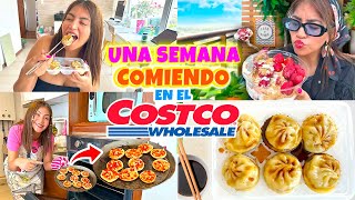 1 Semana comiendo Comida Viral del COSTCO😋FRESAS CON CREMA🍓 DUMPLINGS🥟 MINI PIZZAS🍕 CONNY MERLIN [upl. by Hgielyak]