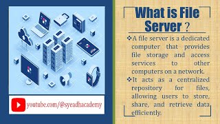 3What is File Server and How does it work [upl. by Nadabb]